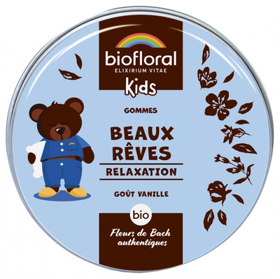 Image Biofloral Kids Gommes Beaux Rêves Relaxation Bio 45 g