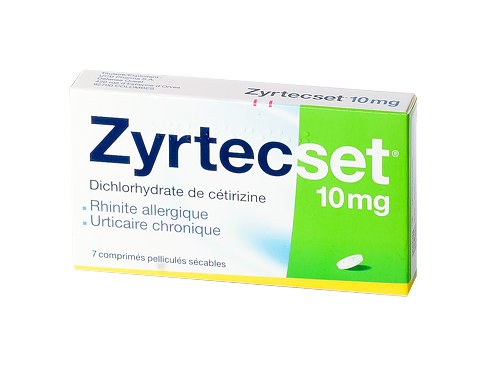 Image ZYRTECSET 10MG 7 COMPRIMES SECABLES 