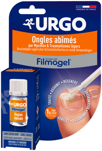 Image Urgo - Filmogel Ongles abîmés - Protège et Regénère - Action en profondeur pour renforcer - 3,3ml